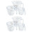 6Pièces Coupes Graduées Transparentes Pour Usage 5