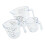 6Pièces Coupes Graduées Transparentes Pour Usage 9