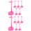 30Pièces Socle Pour Déco Base Large Et Durable Couleur Rose 4