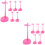 30Pièces Socle Pour Déco Base Large Et Durable Couleur Rose 5