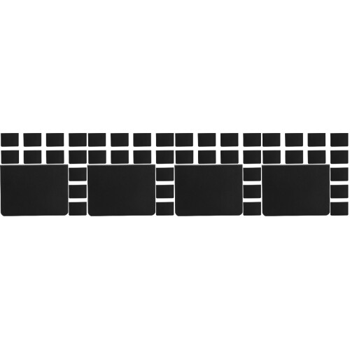 48Pièces Mini Ardoises Noires En PVC Pour Décor De 2