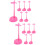 30Pièces Socle Pour Déco Base Large Et Durable Couleur Rose 6