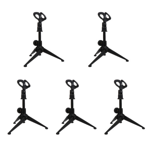 5Pièces Pied Micro Pliable Et Détachable Noir Avec Rotation 360 1