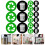 4Ensembles Autocollants PVC Multicolores Pour Décor 9