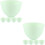 10Pièces Bols Silicone Vert Robuste Pour Mélange Masques Faciaux DIY 5