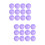 50Pièces Pots Crème Violet Design Champignon Pour Toilettes 7