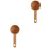 2Pièces Cuillères Bois Idéales Café 3
