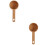 2Pièces Cuillères Bois Idéales Café 6