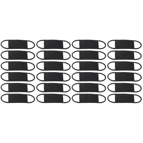 48Pièces Masques Mini Tissu Noir Pour Décoration Et Création 1