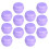 50Pièces Pots Crème Violet Design Champignon Pour Toilettes 9