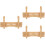 3Pièces Porte-Cutter Bambou Beige Support Robuste Cuisine 5