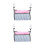 2Pièces De Rangement Poussette Nylon Durable Noir Beige 3