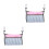 2Pièces De Rangement Poussette Nylon Durable Noir Beige 5