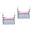 2Pièces De Rangement Poussette Nylon Durable Noir Beige 7