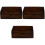 3Pièces Boîtes Rangement Bois Pour Et 3