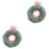2Pièces Collier Chat Vert Convalescence Protection 3