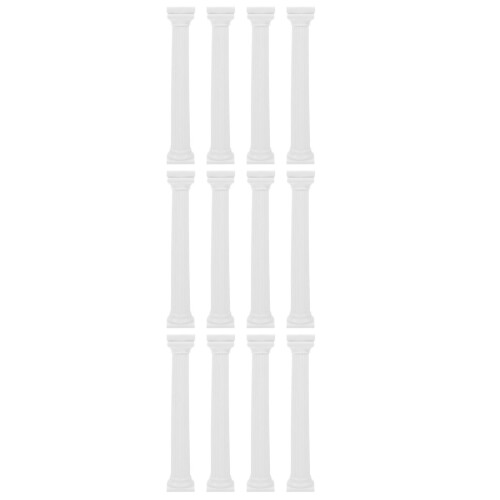 12Pièces Colonnes Décoratives Blanches Supportant Plusieurs Niveaux 2