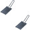 2Pièces Poêle À Griller Noir Pour Barbecue Extérieur 5