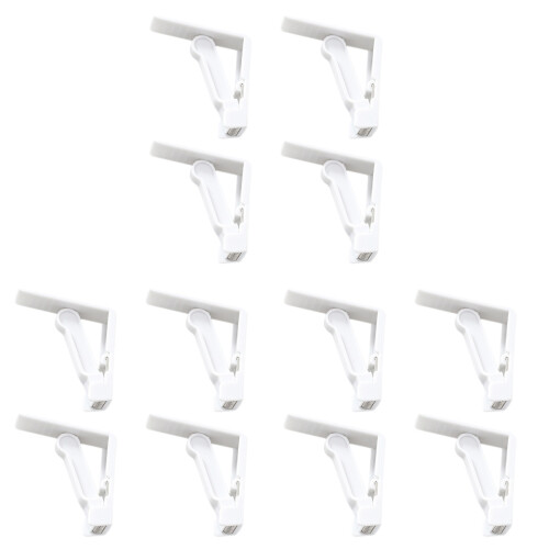 12Pièces Clips Nappes Blancs Ressorts Faciles Pour Maison Table 1