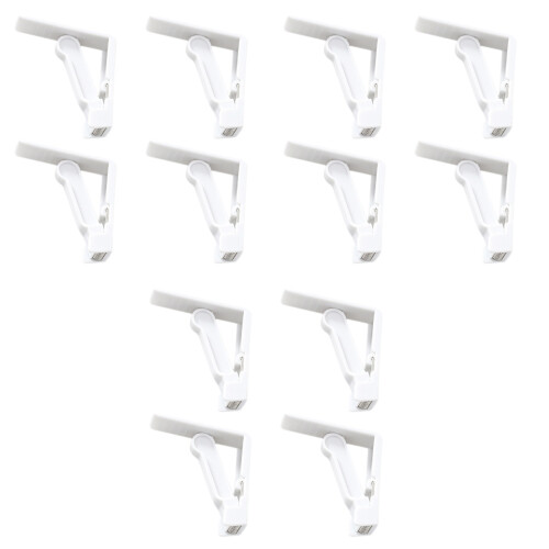 12Pièces Clips Nappes Blancs Ressorts Faciles Pour Maison Table 2