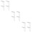 12Pièces Clips Nappes Blancs Ressorts Faciles Pour Maison Table 9