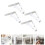 12Pièces Clips Nappes Blancs Ressorts Faciles Pour Maison Table 10