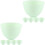 10Pièces Bols Silicone Vert Robuste Pour Mélange Masques Faciaux DIY 2