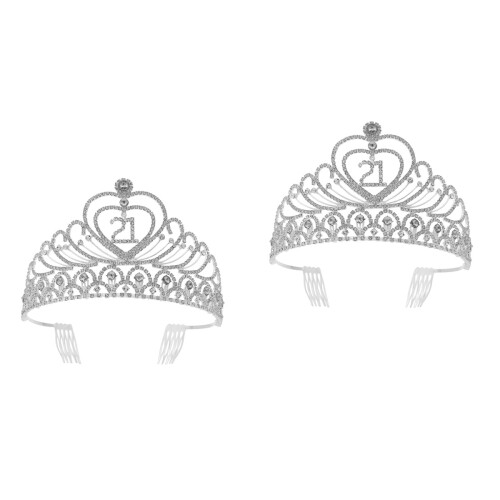 2Pièces En Rhinestone Argent Pour 21 2