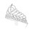 2Pièces En Rhinestone Argent Pour 21 8