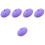 5Pièces Clip Thermomètre Violet Silicone Réutilisable 3