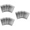 30Pièces Argentés Aluminium Résistant Stockage 6