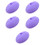 5Pièces Clip Thermomètre Violet Silicone Réutilisable 6