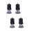 2Pièces Bouchons De Guidon En Aluminium Mousse Argent Polyvalents 6