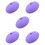 5Pièces Clip Thermomètre Violet Silicone Réutilisable 7