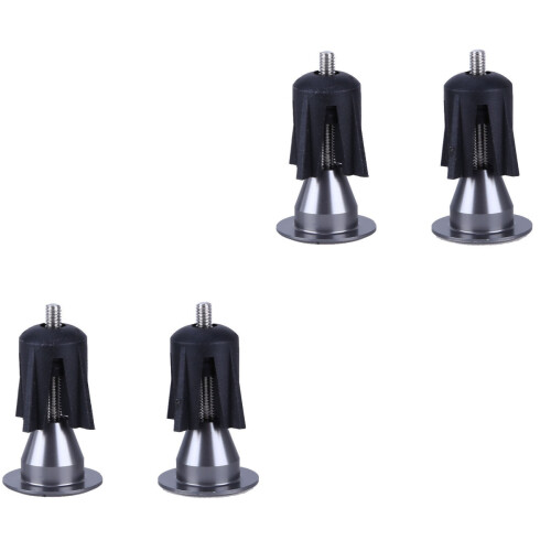 2Pièces Bouchons De Guidon En Aluminium Mousse Argent Polyvalents 1