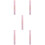 5Pièces Colle Cils Rose Multiusage Double Embout Pour 7