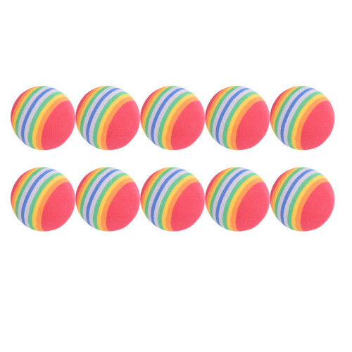30Pièces D'entraînement Golf Rainbow En Éponge Colorée Légères 1