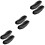 6Pièces Couvre-Selle Électrique Cuir Noir Doux Et Stable 4