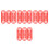 240Pièces Anneaux Rouges Pour Jeu De Lancer 5
