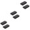45Pièces Noires Ondulées Pour Rangement 5