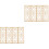 8Pièces Écran Décor Miniature Bois Beige Pour Maison De 2