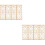 8Pièces Écran Décor Miniature Bois Beige Pour Maison De 5