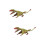 2St Realistisch Pterodactyl Model Groene Dinosaurier Decoratie 6