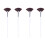 4Pièces Pinceaux Facial Femmes Usage Compact 2