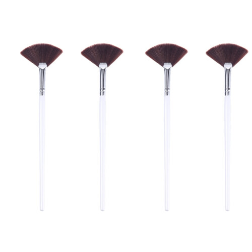 4Pièces Pinceaux Facial Femmes Usage Compact 1