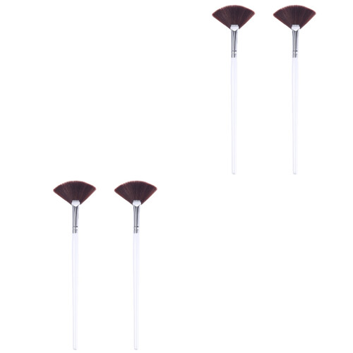 4Pièces Pinceaux Facial Femmes Usage Compact 2