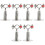 6Pièces Clips Fixation Tuyau Acier Inox Durable Pour Usage Automobile 3