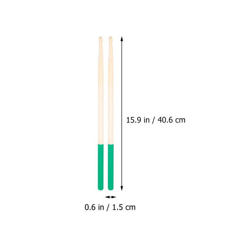 3Paren Praktische Groene Maple Drumsticks Voor Percussie Instrumenten 1