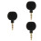 3Pièces Microphones À Main Durables Pour Chants Et 7