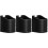 3Pièces Support ABS Noir Durable 3